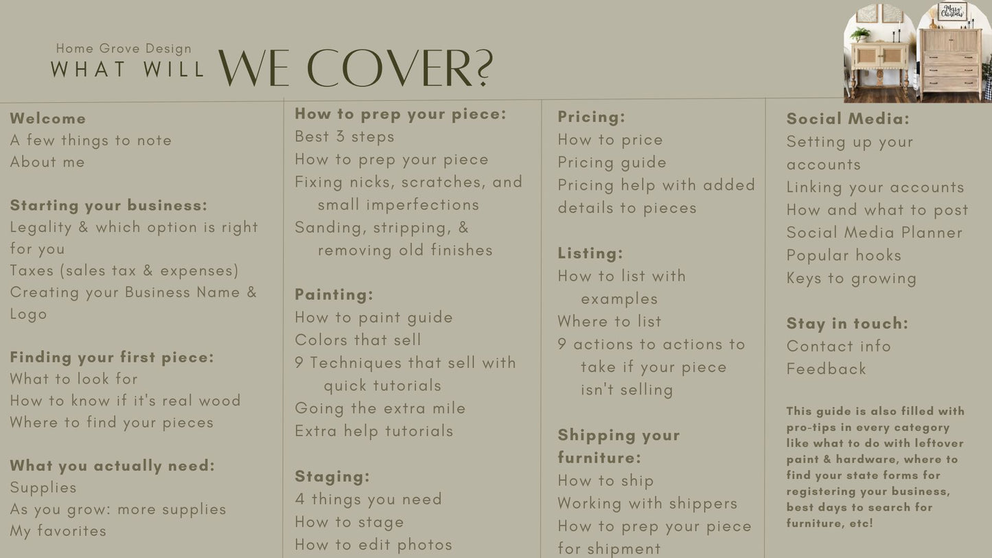 Everything You Need to Know to Start Your Furniture Business